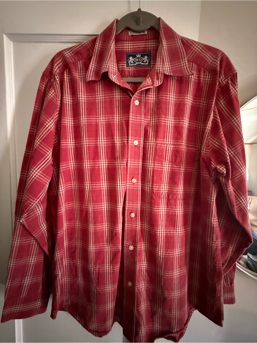 Robert Graham Red Plaid Cotton Shirt